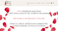 Desktop Screenshot of donnadonnaonlus.org