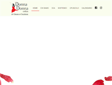 Tablet Screenshot of donnadonnaonlus.org